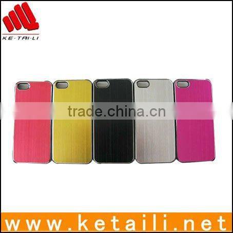 METAL Aluminum Wire Drawing Snap-On Hard Case Cover for iPhone 5