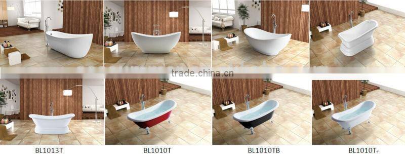 Top sale Seasummer Acrylic overflow bathtub manufacturer with mix valve shower