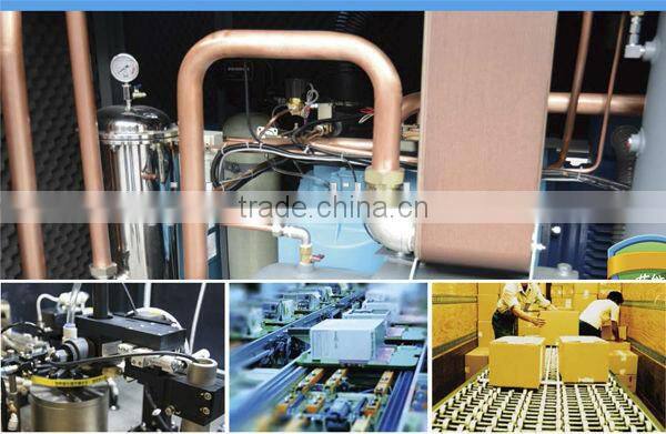 1100KW 150HP oil free rotary screw air compressor for chip and food packing