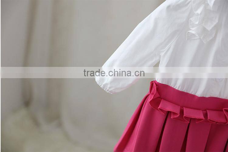 2016 china wholesale birthday hand made baby girl party dress/wedding dress for baby girl