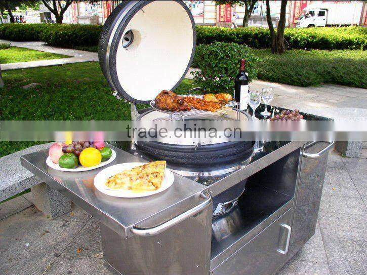 Luxurious mobile kamado ceramic bbq islands