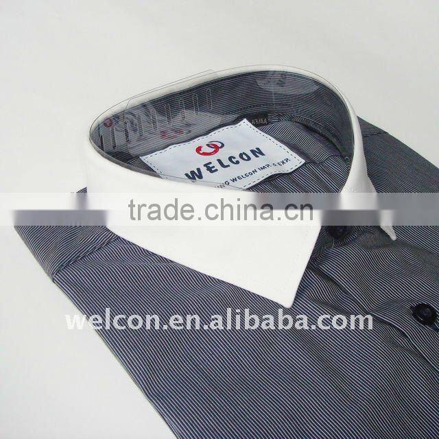 100% cotton long sleeve style stripe fashion business casual men brand shirt