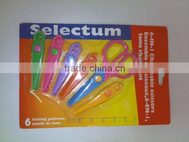Changeable Scissors with 6 Blades