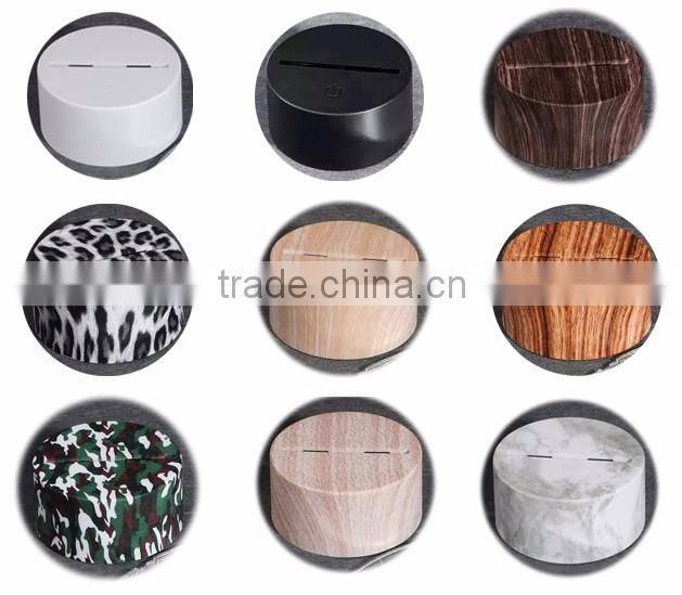 3D Optical Illusion Ball Ballet Night Lamp Night Light 10 Colorful LEDs Ultra-thin Acrylic Light Panel AA Battery or DC 5V