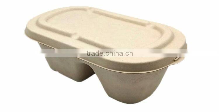 Environmental disposable paper pulp food packaging