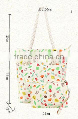 BA-1363 Shenzhen Kangjiaxu Fashion New Arrival Brand Cotton Canvas Shopping Bag Designer Handbag