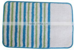anti-slip colorful polyester bathroom mat colorful mat well used in bathroom