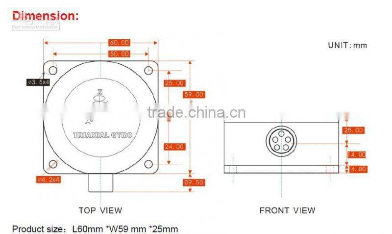 Chinese Excellent Vibration Performance No-contact measurement Gyroscope Price