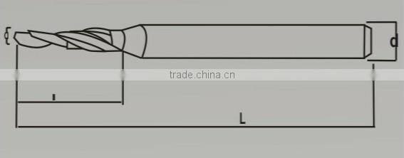 LZ0126 forming clocks glasses frames solid tungsten carbide spiral flute step drill bit