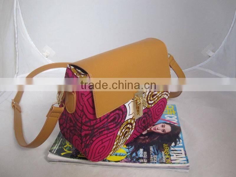 2016 new arrival African wax print fabric handbags African type bags for women