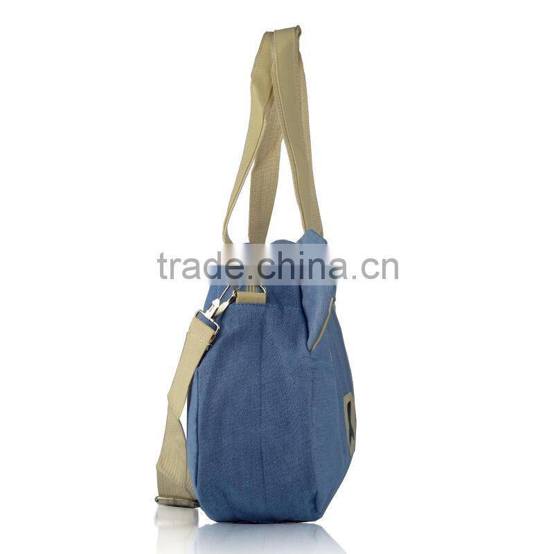 2014 Summer Hot sell Bear Canvas Denim Girl Tote Bag China Manufacturer