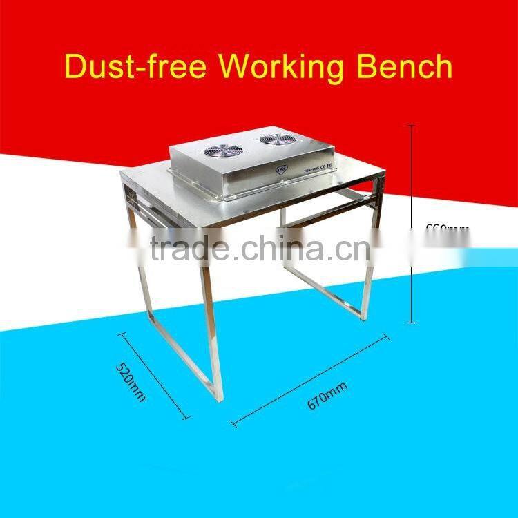 TBK Mini Dust free Room Cleaning Room with Free Fan Filter Unit For Mobile Phone LCD Refurbish