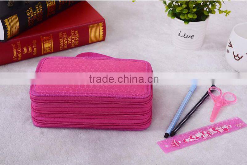 Portable multifunctional plastic pen display case