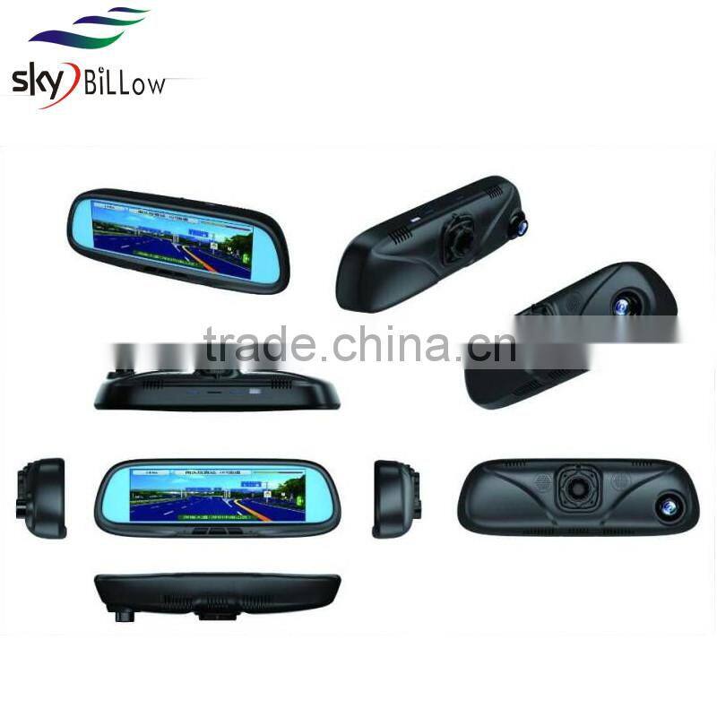 Rear view car camera recorder with gps navigations 8.2 inch rear view mirror type