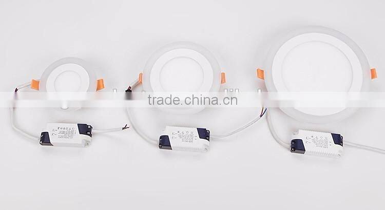 New Design 3 Modes Round Square recessed led Panel Down Light 16W