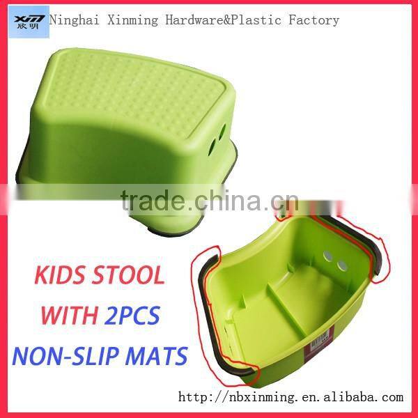 Promotional plastic kids step stool slip