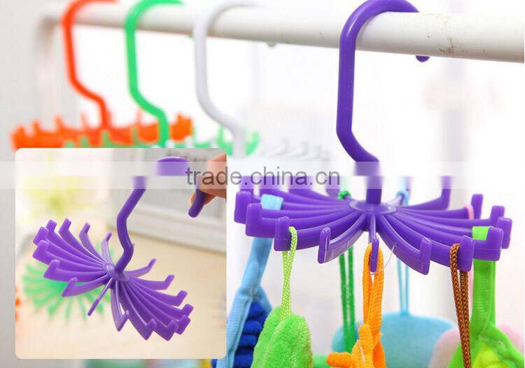 Rotating Twirl Tie Rack Adjustable Tie Belt Scarf Hanger Holder