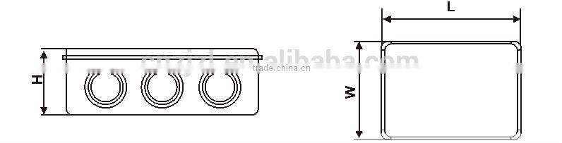 Safety plastic electrical water proof junction box