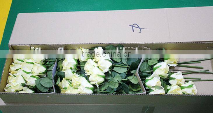 artificial wedding flower rose bouquet with 6 head