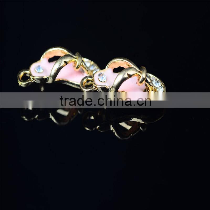 Alloy Flip Flops Pendant Red Garment Hem Pendant Scarf Pendant Bag Decoration