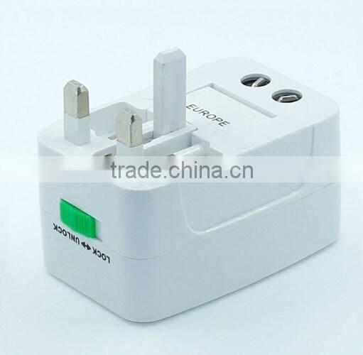 Universal EU/US/AU to UK World Travel Socket Plug Adapter Converter / travel outlet / Universal Power Converter