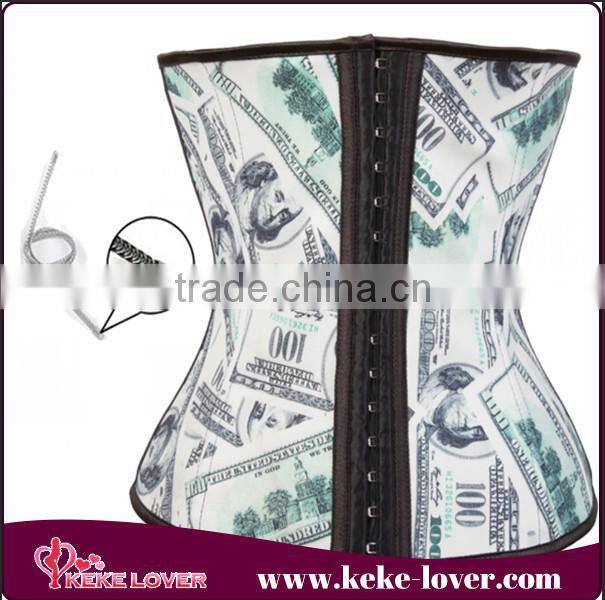 2015 new arrival cheap sexy lingerie bustier plus size boned latex corset wholesale women waist training corset