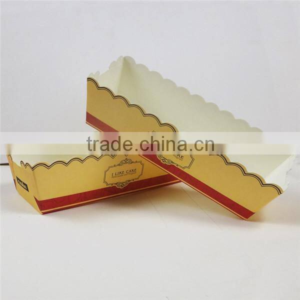 500pcs Kraft paper Coated Paper Fast Food box Hot Dogs folding Recycled paper food tray