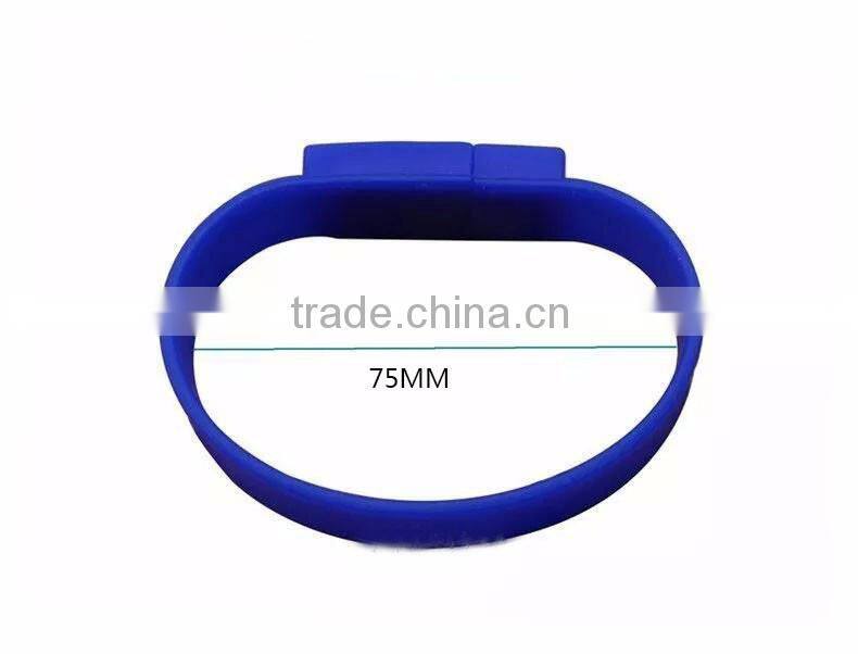 Promotional Cheap Price Bulk Silicone Business Card Flash Drive Bracelet free Sample