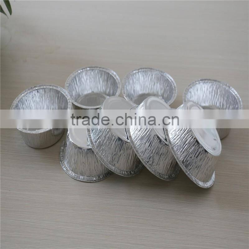 small size round shape disposable aluminum foil ashtrays