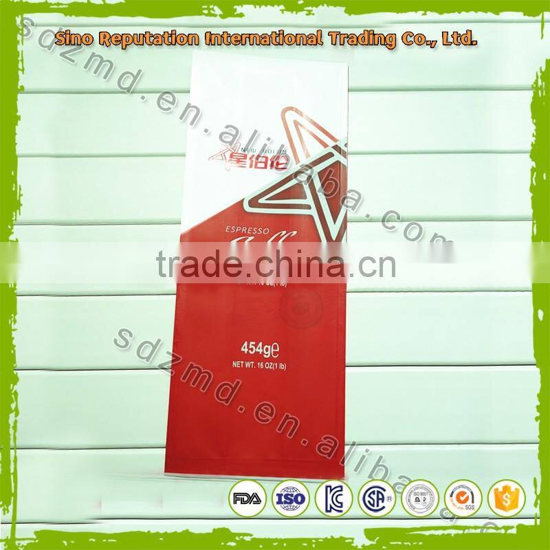 Custom printed plastic bag for coffee on hot sale