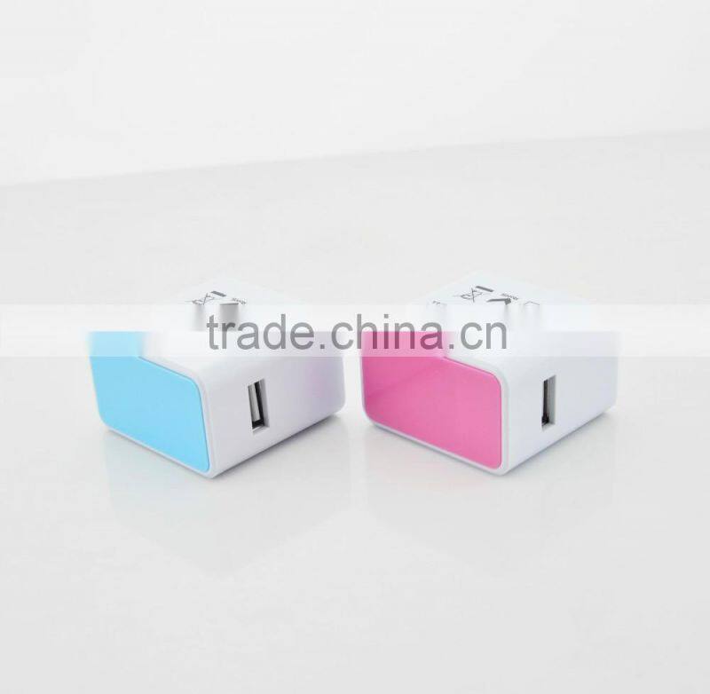 1*USB output America/Japan single plug Mobile Phone Charger