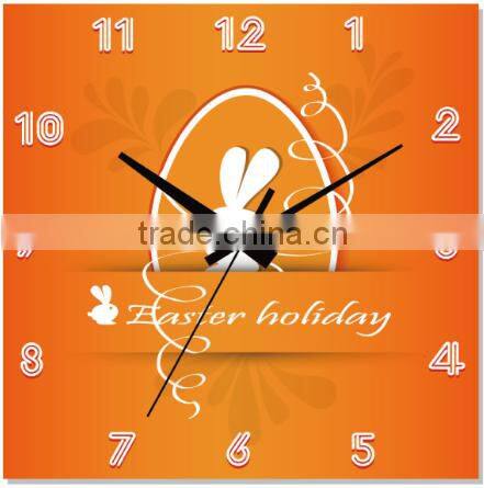 funny design lovely kids room MDF oil painting wall clock