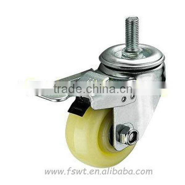 Medium Duty Full Brake Swivel Foshan Caster Wheel