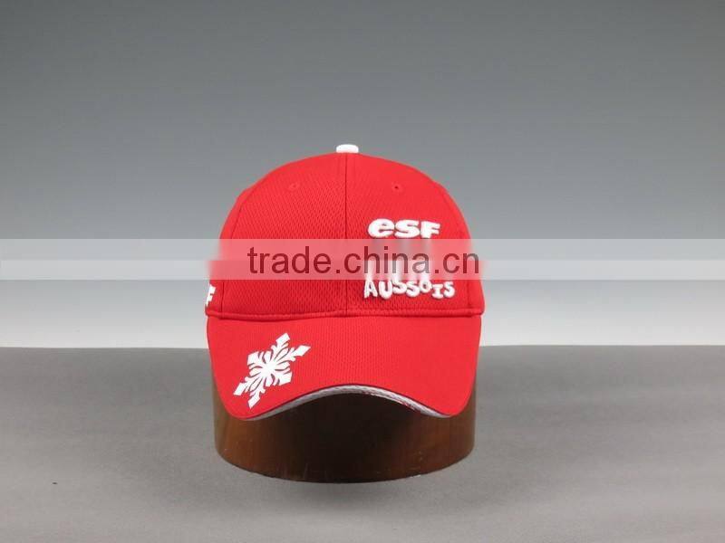 Red Mesh University Sports Caps Promotional Outdoor Baseball Caps