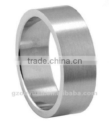 Plain Stainless Steel High Polish Wedding Ring