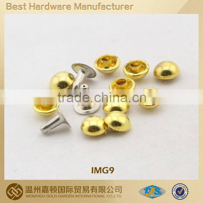 Iron dome jean rivet for apparel bag shoe, various Fashion designs customized