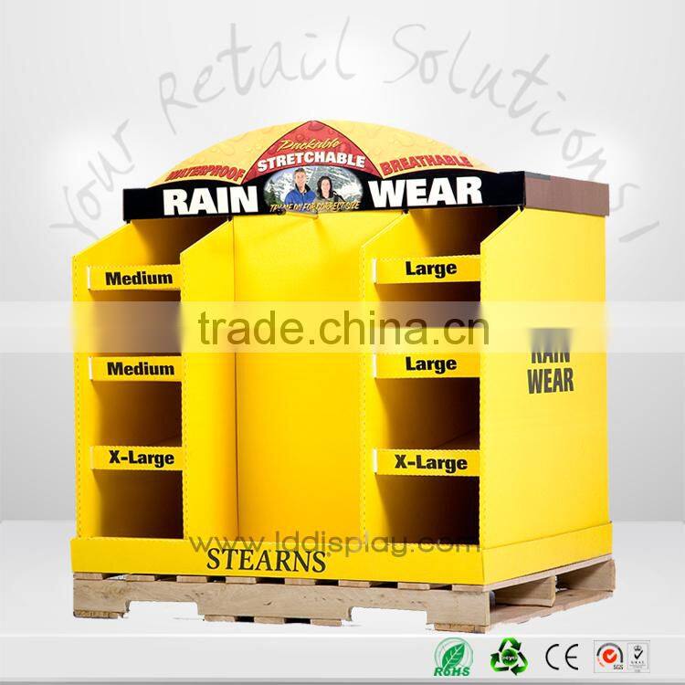 instore cardboard pallet displays ,innovative supermarket display pallet ,houseware pallet display