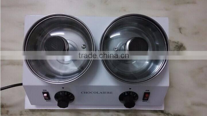 stainless steel electric 2 Pot commercial chocolate melting pot , machine for Choolate Melting