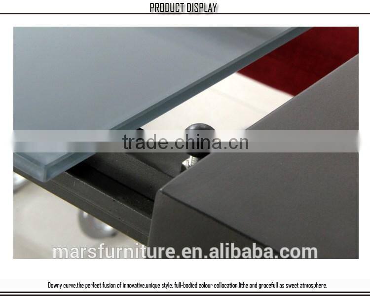 Wholesale metal glass extendable dinning table