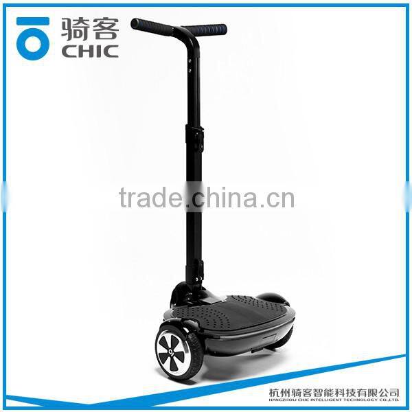 portable electric stand up scooter with the handrail