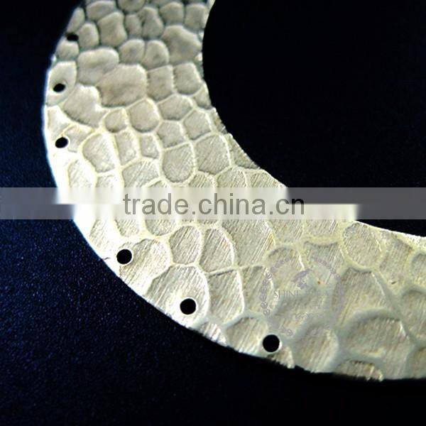 60*15mm raw brass harmed pattern pendant charm DIY earrings chandelier jewelry findings 1800160