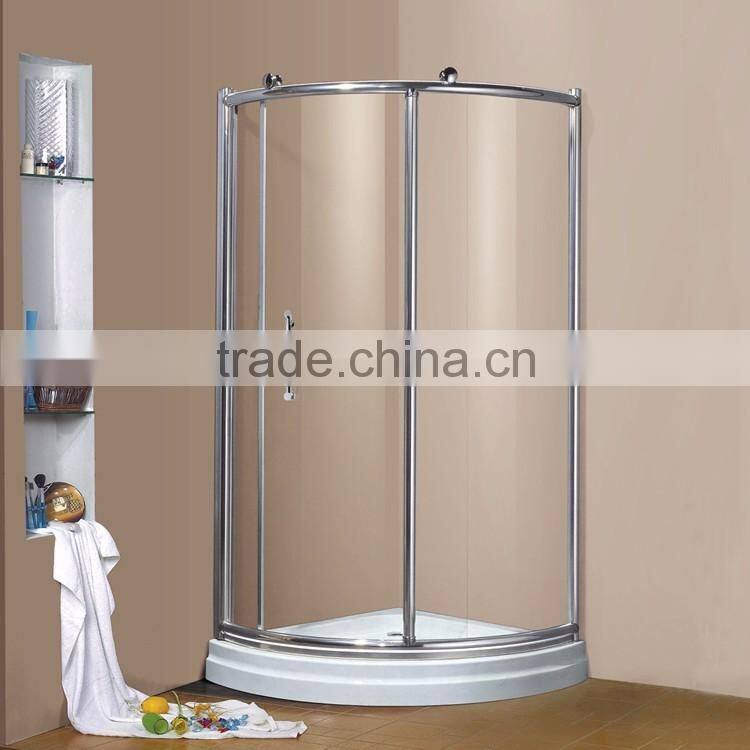 Round sliding glass shower enclosure complete shower room