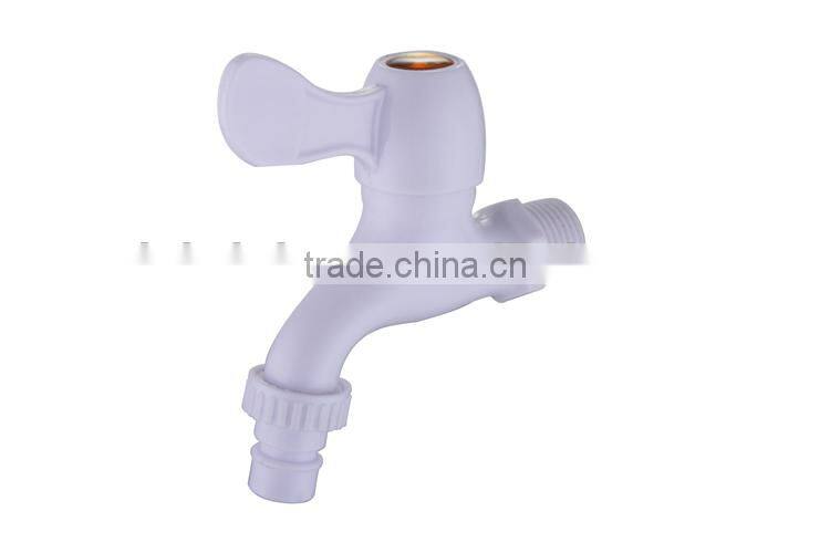 White Single cold plastic faucet