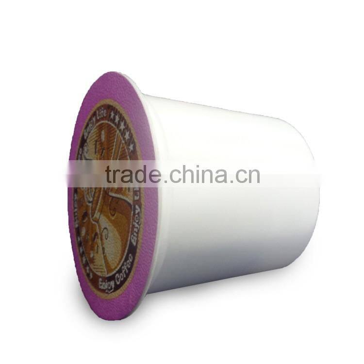 Plastic Disposable custom coffee k cup with fliter