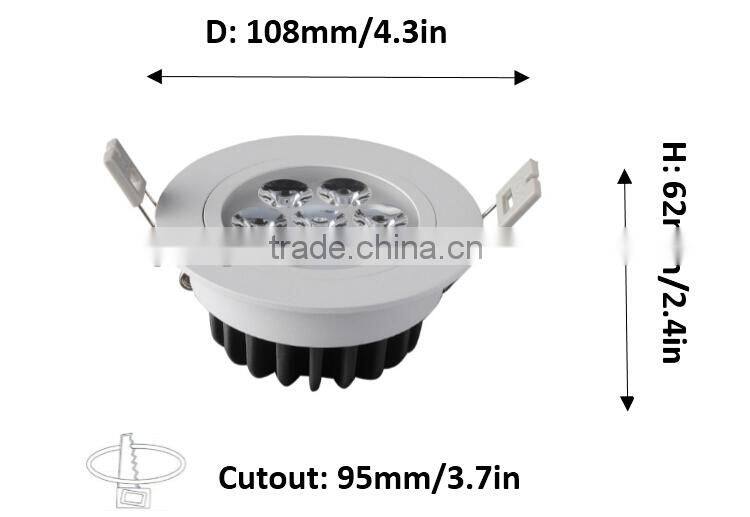 7W led downlight / Surface mount ceilnig led lights / Downlight 7w 7x1w led downlight
