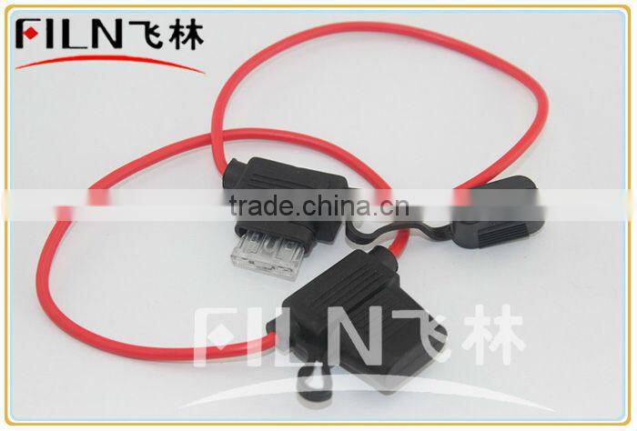 black rubber 20A in line bakelite in-line fuse holder 250VAC