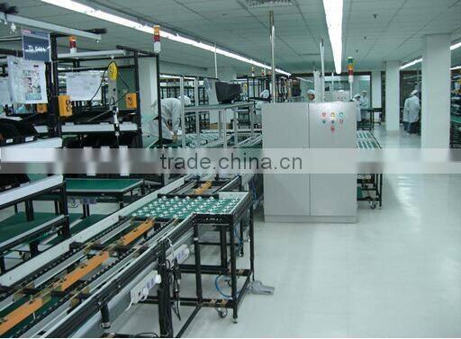 JY-2049|4 meters small aluminum alloy belt conveyor black roller track flow rail