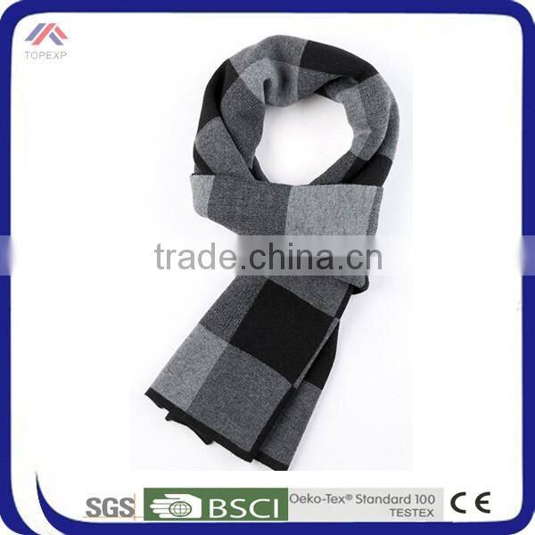 Winter Checked Scarves For Men