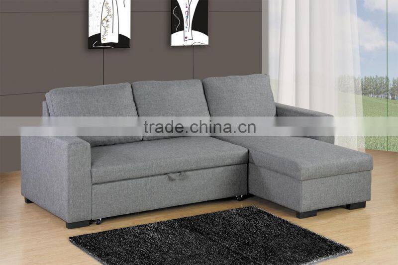 Fabic sectional sofa, storage function sofa bed, Contemporary stylish design sofa