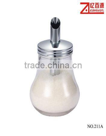 glass sugar dispenser/sugar jar